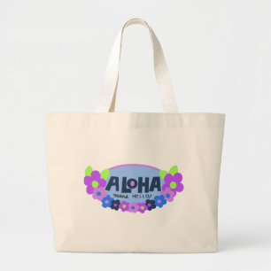Aloha Means Hello Beach Bag Jumbo Stoffbeutel
