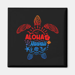 Aloha Meeresschildkröte tropisches Hawaii Sommerst Magnet
