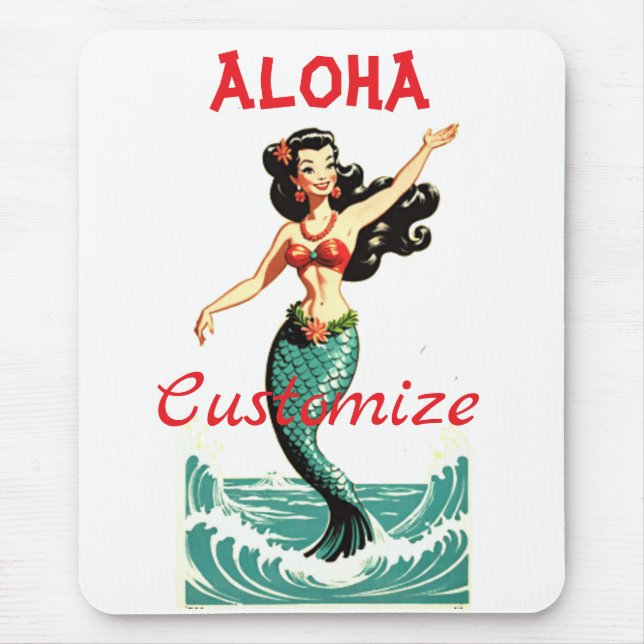 Aloha Mermaid Thunder_Thunder_Cove Mousepad (Vorne)