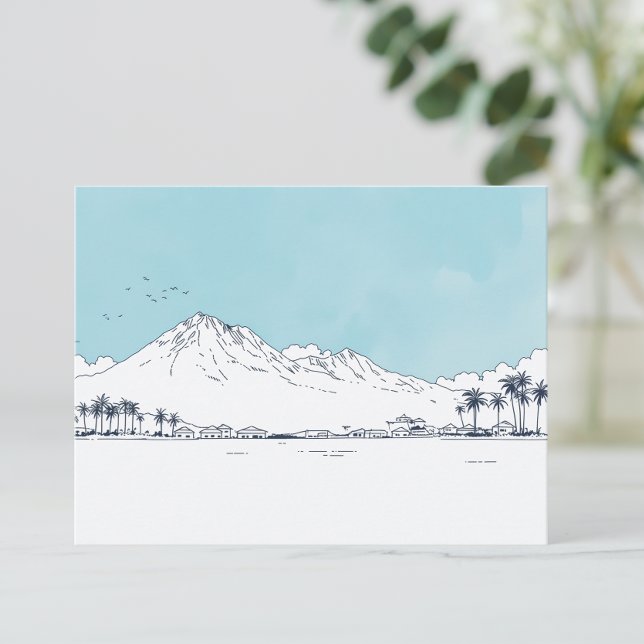 Aloha Minimal Postkarte (Von Creator hochgeladen)