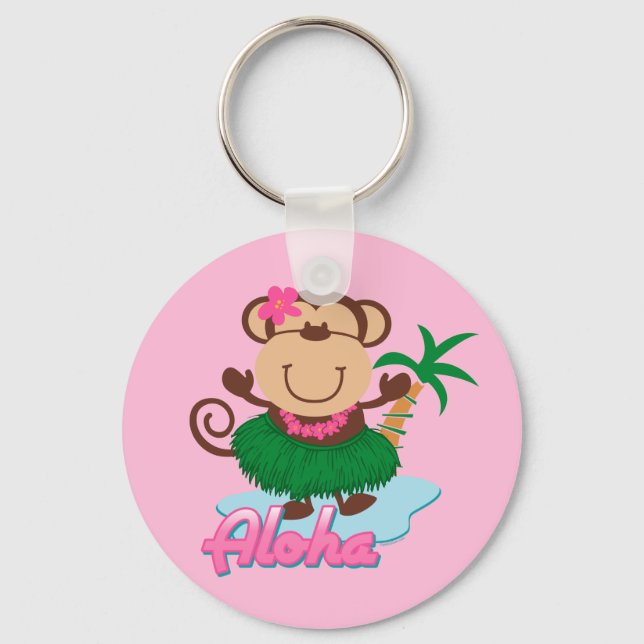 Aloha Monkey Schlüsselanhänger (Vorderseite)