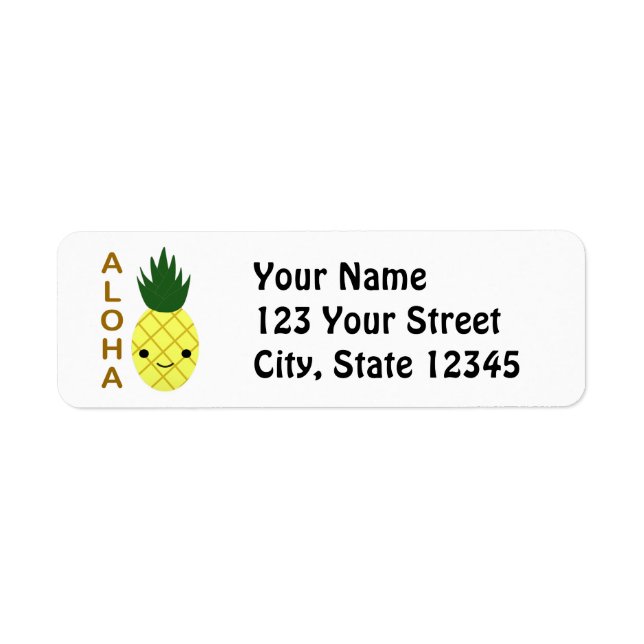 Aloha Niedlich Kawaii Ananas (Vorne)