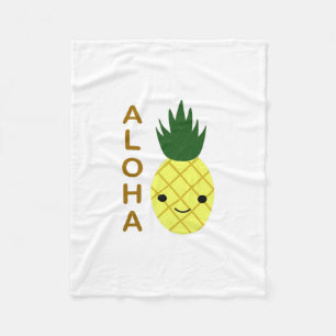 Aloha Niedlich Kawaii Ananas Fleecedecke