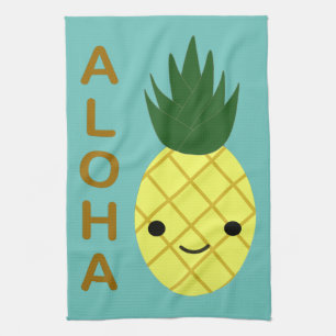 Aloha Niedlich Kawaii Ananas Geschirrtuch