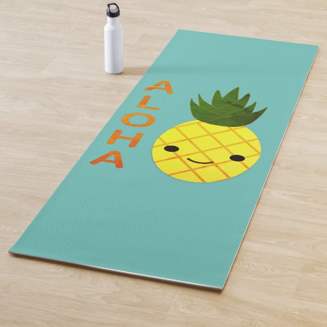 Aloha Niedlich Kawaii Ananas Yogamatte (Beispiel)