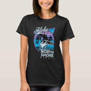 Aloha North Shore Hawaii Summer Sunset 201980s Su T-Shirt