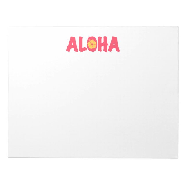 Aloha Notizblock (Vorderseite)