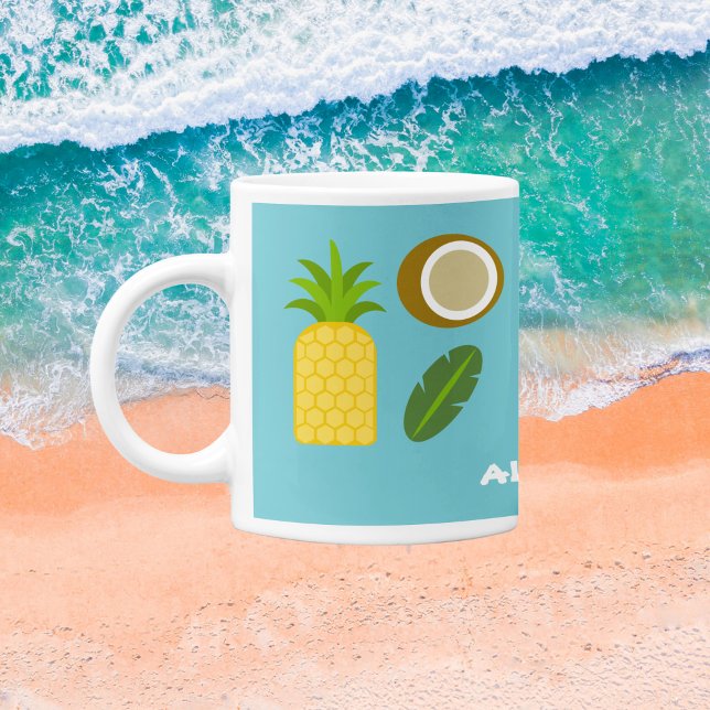 Aloha Nui Loa Hawaiianische Ananas Kaffeetasse (Von Creator hochgeladen)
