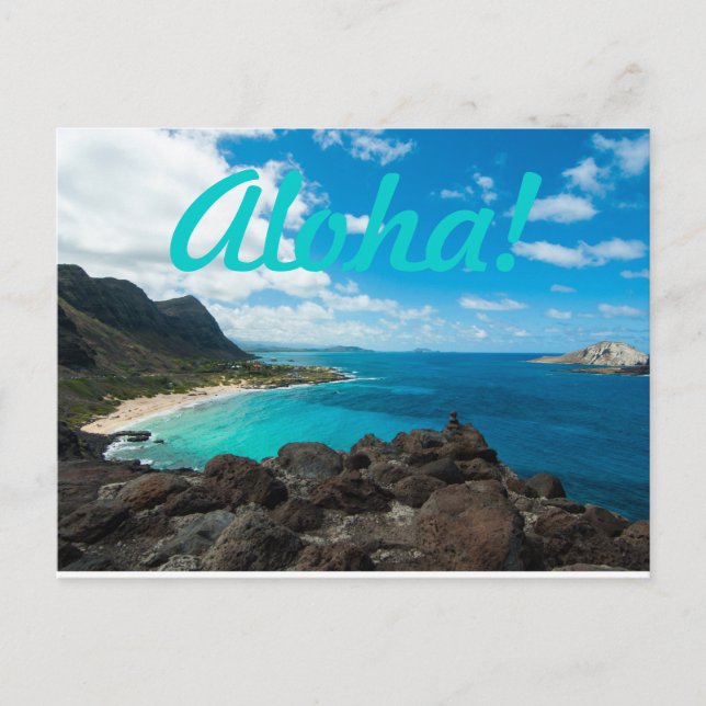 Aloha Ocean Postkarte (Vorderseite)