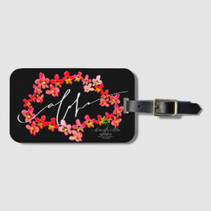 Aloha-Orchideen-Lei-Gepäckanhänger Gepäckanhänger