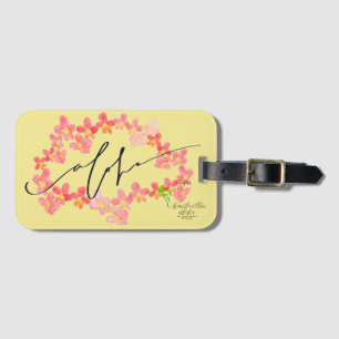 Aloha-Orchideen-Lei-Gepäckanhänger / Taschenanhäng Gepäckanhänger