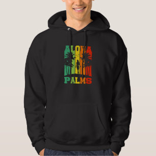 Aloha Palms Tropische Insel Tiki-Party Hawaii Hoodie