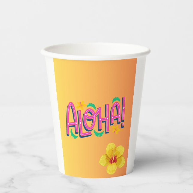 Aloha Paper Cups Pappbecher (Vorderseite)
