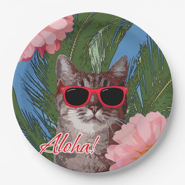 Aloha PapierTeller 9" (Vorderseite)