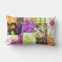 Aloha Patchwork Hawaiian Tropical Prints - Violet