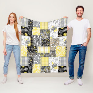 Aloha Patchwork Hawaiianische Tropenprinzen - neut Fleecedecke