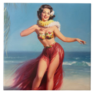 Aloha Pin Up Fliese