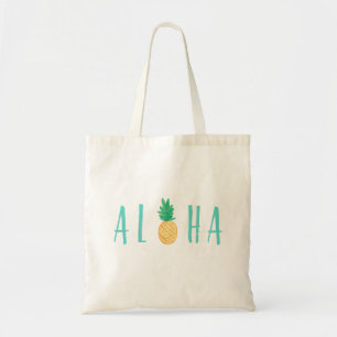 Aloha Pineape Tropical Tote Bag Tragetasche