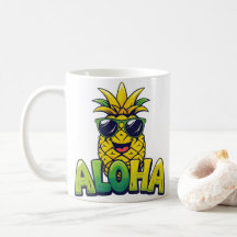 Aloha Pineaple Collection Aquamarine Kaffee-Tasse