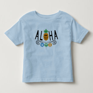 Aloha Pineaple Design - Kleinkind Fine Jersey T-Sh T-shirt