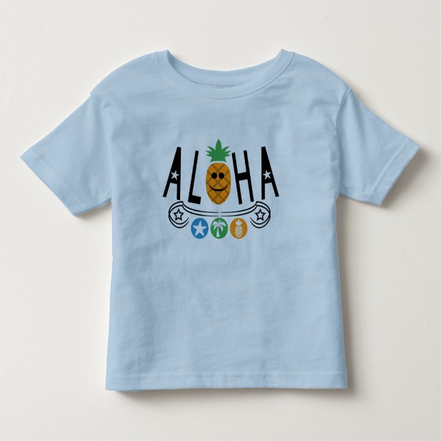 Aloha Pineaple Design - Kleinkind Fine Jersey T-Sh T-shirt (Vorderseite)