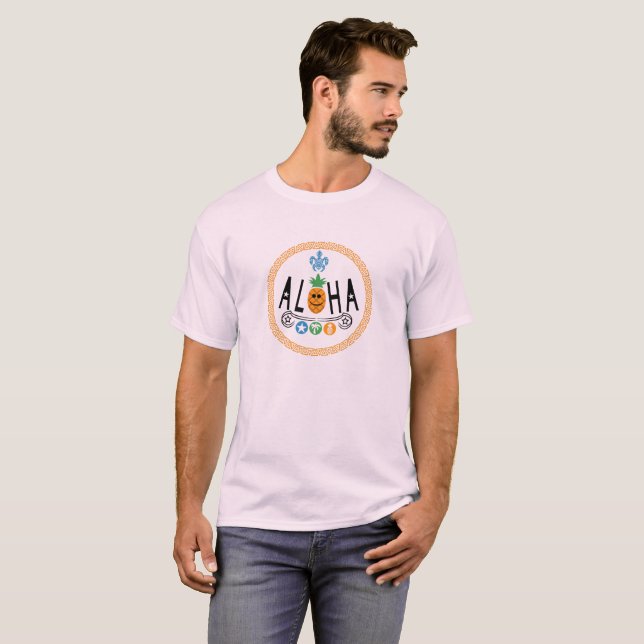 Aloha Pineaple Design - T - Shirt für Männer (Vorne ganz)