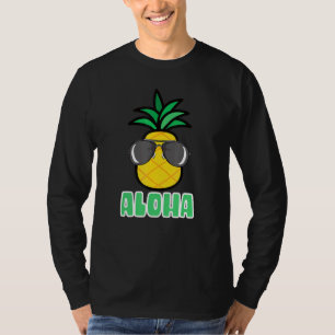 Aloha Pineaple Sunglasses Hawaiian Tiki T-Shirt