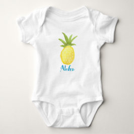 Aloha Pineappa Wasserfarbe Säugling Shirt