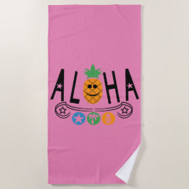 Aloha Pineappdesign - Strandtuch