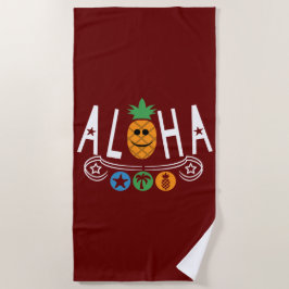 Aloha Pineappdesign - Strandtuch