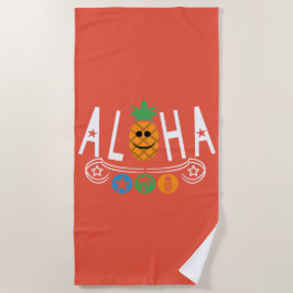 Aloha Pineappdesign - Strandtuch