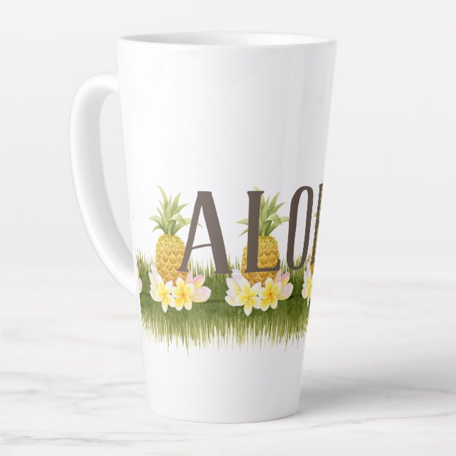Aloha Pineapple Border Milchtasse (Linke Ecke)