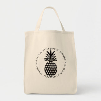 aloha pineapple hawaii shoppingbag tragetasche