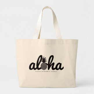 aloha pineapple hawaii totebag jumbo stoffbeutel