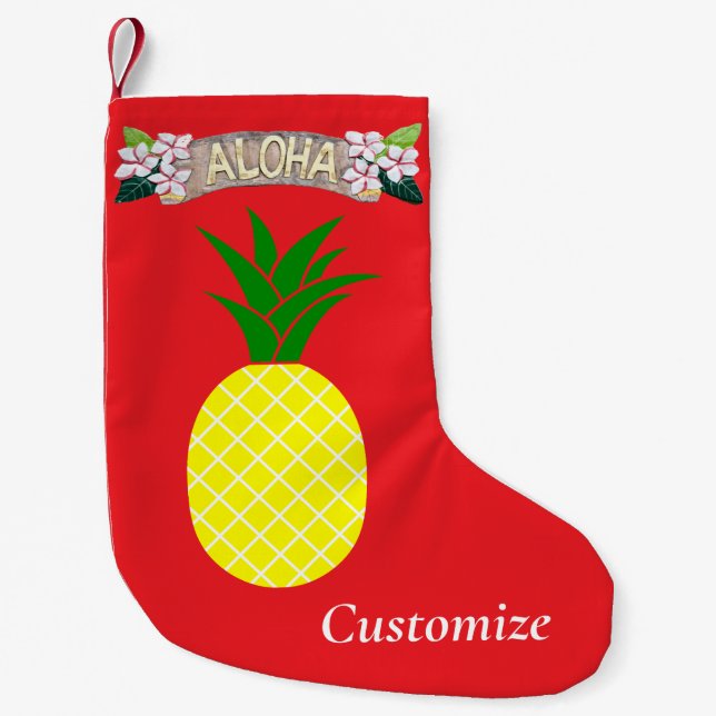 Aloha Pineapple Thunder_Cove Kleiner Weihnachtsstrumpf (Vorderseite)