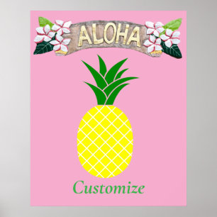 Aloha Pineapple Thunder_Cove Poster