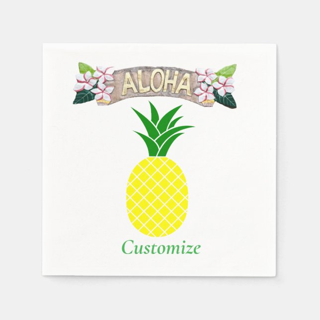 Aloha Pineapple Thunder_Cove Serviette (Vorderseite)