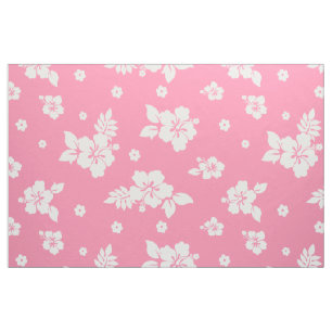 Aloha Pink Classic Hawaiian Seamless Pattern Stoff