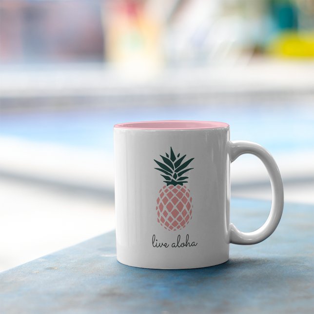 Aloha Pink Zweifarbige Tasse (Von Creator hochgeladen)