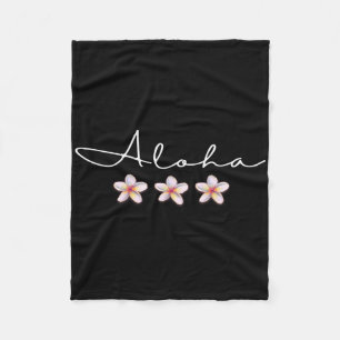 Aloha' Plumeria Hawaiian Urlaub Luau T-Shirt  Fleecedecke