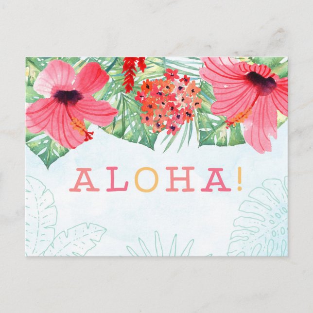 Aloha Postcard, Aloha Grußkarte Postkarte (Vorderseite)