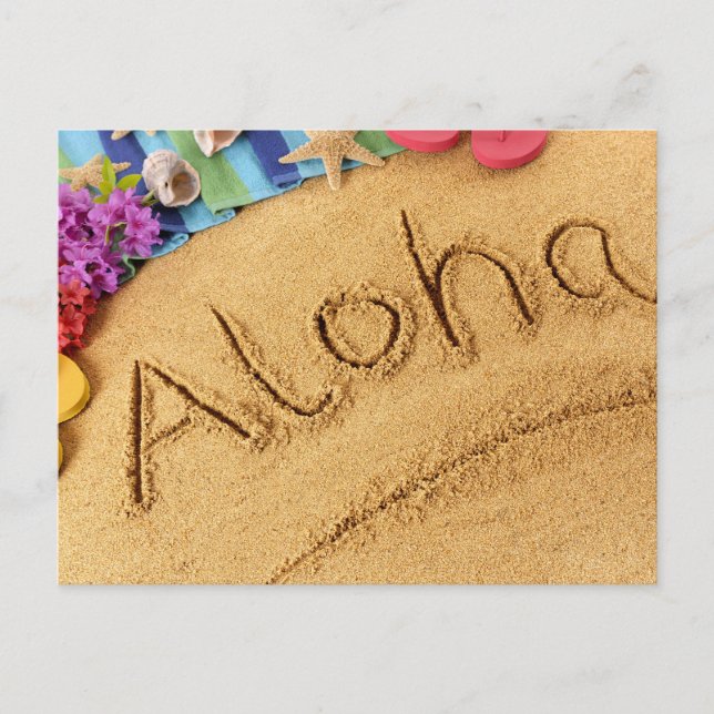 Aloha Postcard Postkarte (Vorderseite)
