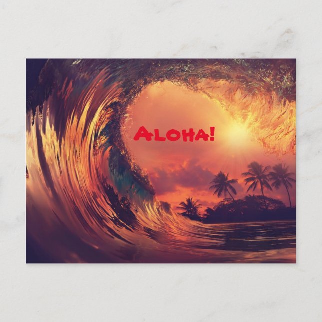 Aloha Postcard Postkarte (Vorderseite)