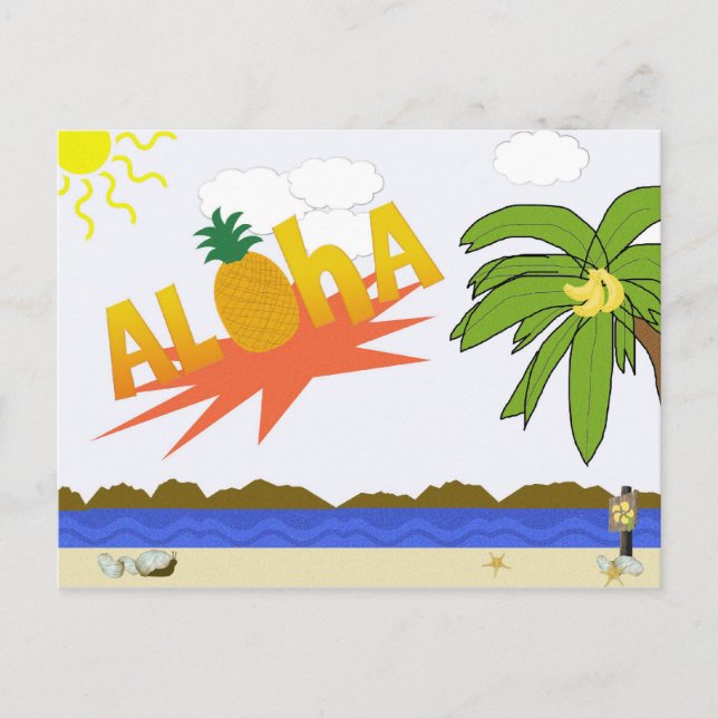 ALOHA Postkarte (Vorderseite)