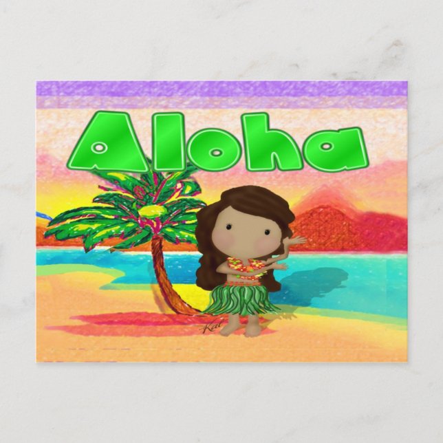 Aloha! Postkarte (Vorderseite)