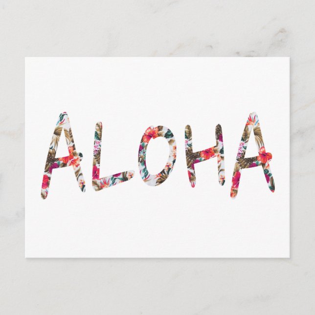 Aloha Postkarte (Vorderseite)