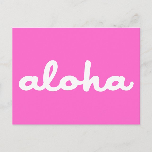 Aloha! Postkarte (Vorderseite)