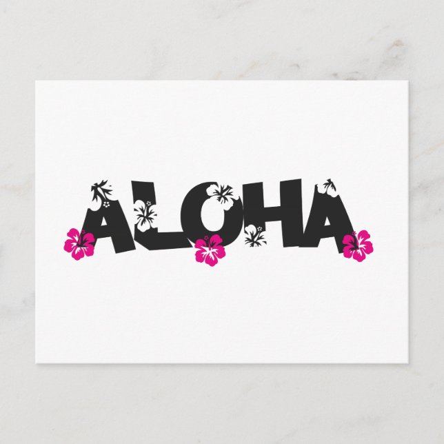 Aloha Postkarte (Vorderseite)