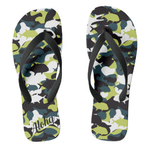 Aloha Print Slippers - Flip Flops
