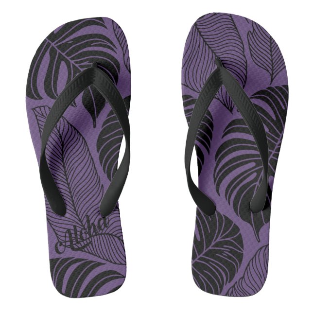 Aloha Print Slippers - Flip Flops (Fußbett)